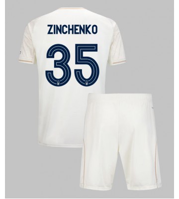 Nottingham Forest Oleksandr Zinchenko #35 Segunda Equipación Niños 2025-26 Manga Corta (+ Pantalones cortos)